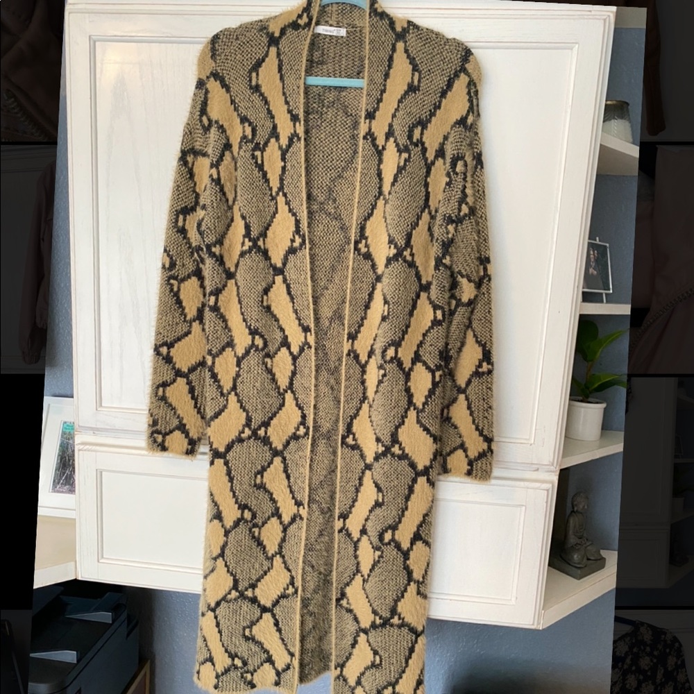 Super soft animal print duster